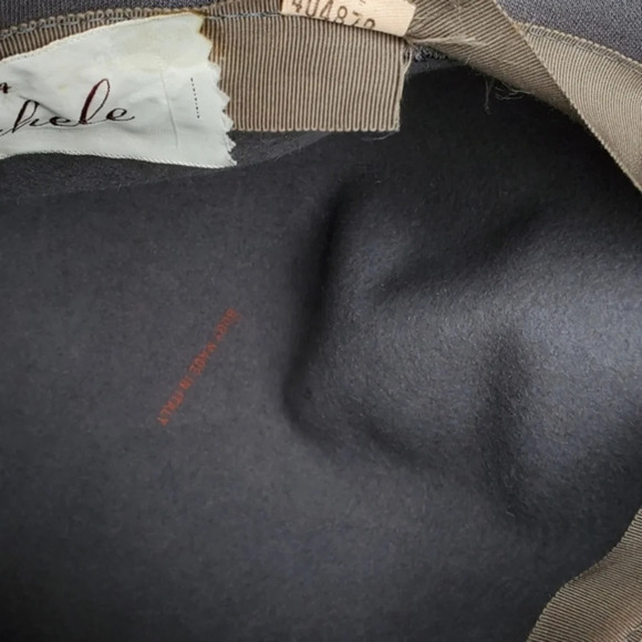 Vintage gray felted‎ hat - Picture 6 of 12